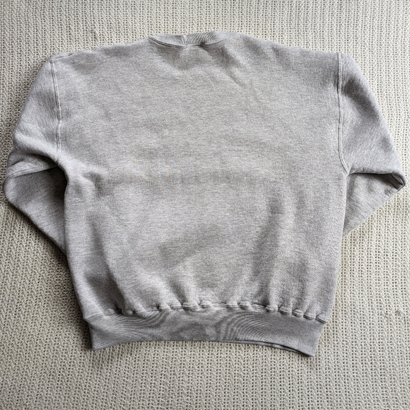 VTG Humboldt Soccer Graphic Russell Mens LARGE Gray Pullover Sweatshirt Crewneck - Picture 2 of 10